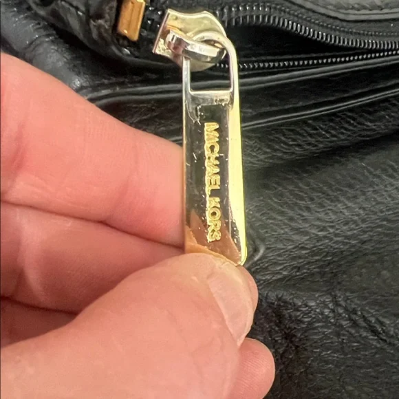 Michael Kors Black Pebbled Leather Crossbody Bag - Picture 9 of 10